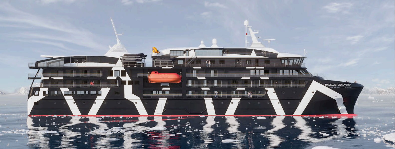 Magellan Discoverer Cruise Ship in Antarctica