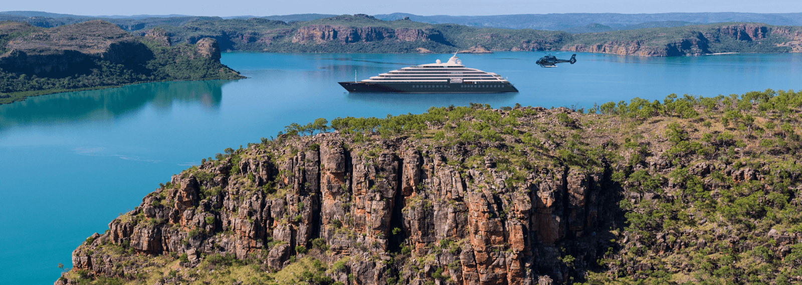 Scenic Eclipse II as seen from the air